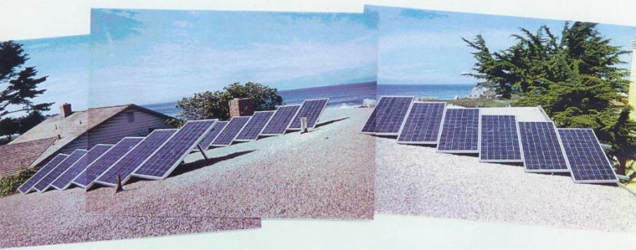New Solar PV installed 2004 across from Hopkins Marine Station, Pacific Grove, California